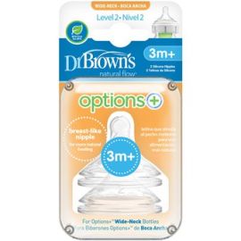 Tetina de silicona boca ancha Options + nivel 2  - Dr. Browns - 