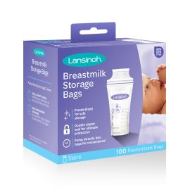 Bolsas para almacenar leche materna x 100 unidades - Lansinoh