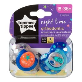 Chupones Night Time 18-36 m azul  x 2 unidades - Tommee Tippee