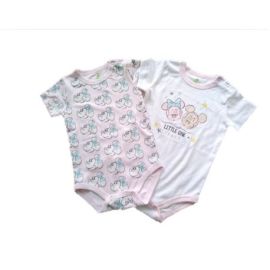Pack body niña pack x 2 rosado/blanco para 9 meses-Maternelle