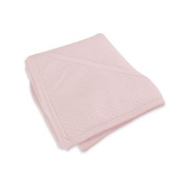 Colchita de algodón wafer con capucha rosado - Sweetie