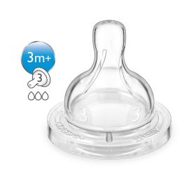 Philips Avent - Tetina classic+ Flujo Medio para bebé 3m+ (2 piezas)