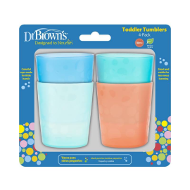 Pack de 4 vasos para niños-Dr. Browns 