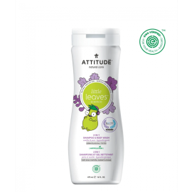 Shampoo & gel de baño natural Attitude - Vainilla y Pera (473ml) - ATTITUDE